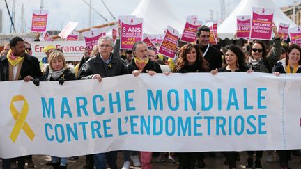 Marche mondiale contre l'endométriose, le 26 mars 2018, à Marseille (Provence). (VAL?RIE VREL / MAXPPP)