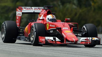 Le pilote allemand de Ferrari, Sebastian Vettel