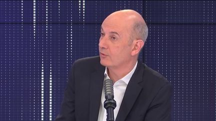 Roland Lescure, député des Français d'Amérique, porte-parole de LREM et président de la commission des affaires économiques de l'Assemblée sur franceinfo le 13 mars 2021. (FRANCEINFO / RADIOFRANCE)