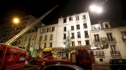 Cinq personnes sont mortes dans l'incendie d'un immeuble à Saint-Denis (Seine-Saint-Denis), le 6 juin 2016. (MAXPPP)