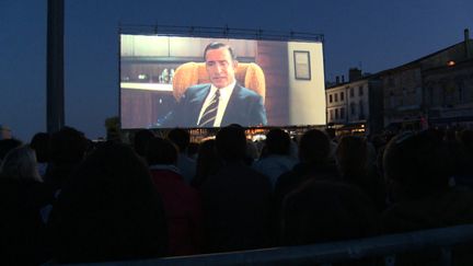 Le film "OSS 117 : Alerte rouge en Afrique noire" était projeté en avant première au festival Les vendanges du 7e art de Pauillac.&nbsp; (France 3 Nouvelle-Aquitaine)