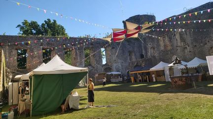 En juillet 2022, Nicolas a encadré un chantier de l'association Remparts au château de Villandraut, en Gironde (NICOLAS HY)