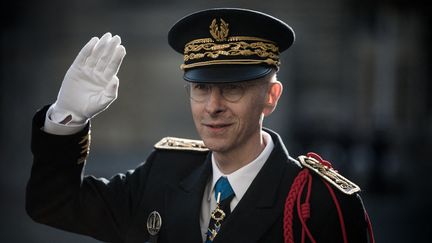 Didier Lallement à&nbsp;la Prefecture de police de Paris, le 21 Mars 2019. Photo d'illustration. (ARTHUR NICHOLAS ORCHARD / HANS LUCAS)