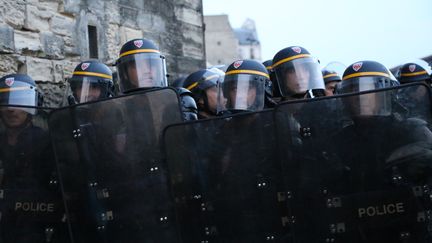 Des CRS en action, le 11 juin 2015 &agrave; Paris. (ANTHONY DEPERRAZ / CITIZENSIDE.COM / AFP)