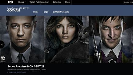 La s&eacute;rie "Gotham", qui revient sur les origines de Batman, sera diffus&eacute;e &agrave; partir du 22 septembre 2014 &agrave; la t&eacute;l&eacute;vision am&eacute;ricaine. (FOX.COM / CAPTURE FRANCETV INFO)