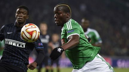 Florentin Pogba (St-Etienne) face à l'Inter Milan (PHILIPPE DESMAZES / AFP)