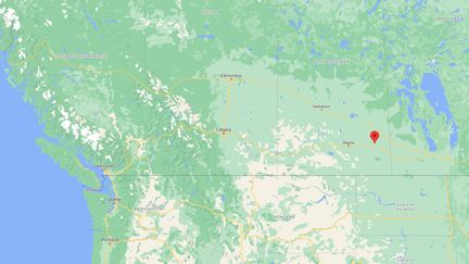 Plus de 750 tombes anonymes ont été découvertes sur le site d'un pensionnat à Marieval, au Canada, a annoncé la nation Cowessess le 23 juin 2021. (GOOGLE MAPS)