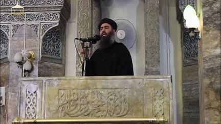 &nbsp; (Abu Bakr al-Baghdadi début juillet 2014©REUTERS)