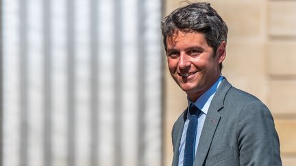 Gabriel Attal, August 12, 2024 in Paris. (ANDREA SAVORANI NERI / AFP)