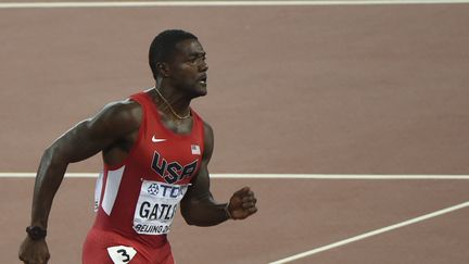 Justin Gatlin, avide de revanche (GREG BAKER / AFP)