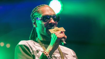 Le rappeur am&eacute;ricain Snoop Dogg en concert &agrave; Uppsala (Su&egrave;de), le 25 juillet 2015. (TT NEWS AGENCY / REUTERS )