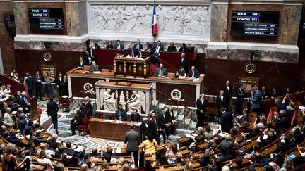 L'Assemblée nationale, à Paris, le 23 juillet 2019 lors du vote sur le Ceta. (STEPHANE DE SAKUTIN / AFP)