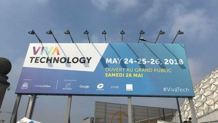 Le salon VivaTech à Paris, porte de Versailles. (JEROME COLLIN/RADIOFRANCE)