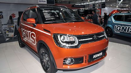 Le Suzuki Ignis au Salon de l'Auto de Vienne en Autriche, le 11 janvier 2017. (MANFRED SCHMID / GETTY IMAGES EUROPE)