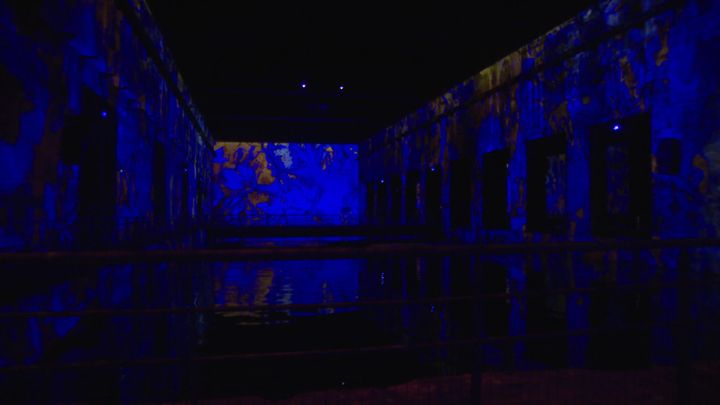 Un exposition consacrée à Yves Klein et son célèbre bleu, aux Bassins de Lumières à Bordeaux (France Télévisions / France 3 Aquitaine)