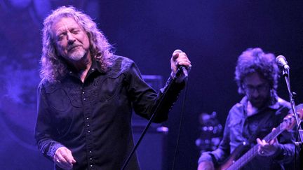 Robert Plant en concert avec son nouveau groupe, The Sensationnal Space Shifters, au Royal Albert Hall de Londres (31 octobre 2013)
 (Brian Rasic / Rex / Sipa)