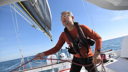 Le skipper japonais Iroshi Kitada (LOIC VENANCE / AFP)