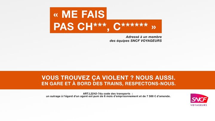 SNCF Voyageurs appelle au respect envers ses agents à travers une campagne d'affichage (SNCF Voyageurs)