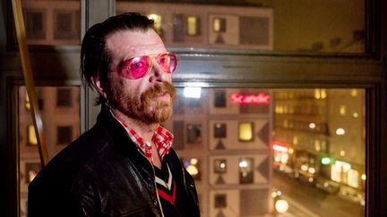 Jesse Hughes, le leader du groupe Eagles of Death Metal, le 13 f&eacute;vrier 2016 &agrave; Stockholm.&nbsp; (GUSTAV MAARTENSSON / AFP)