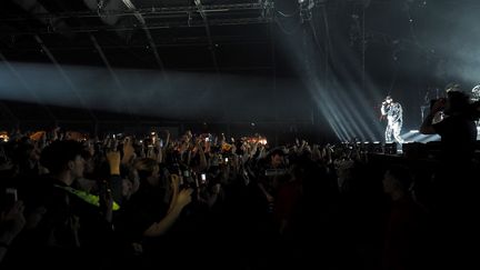 Le rappeur Orelsan lors de la 42e édition du festival "Le Printemps de Bourges", en 2018.&nbsp; (GUILLAUME SOUVANT / AFP)