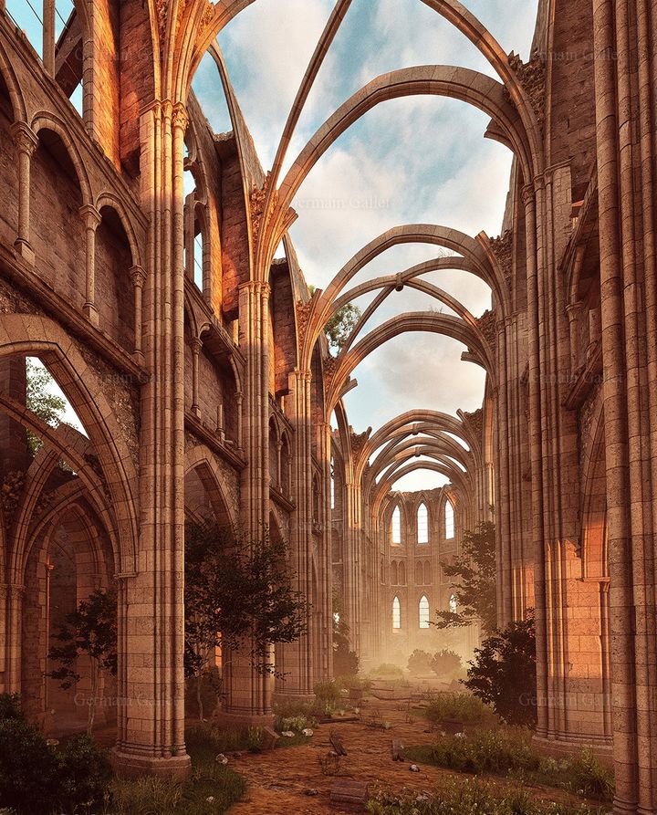 La Sainte-Chapelle en cours de destruction vue par Germain Gallet (Galerie Lorella Santiago / Germain Gallet)