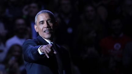 Le président américain, Barack Obama, lors de son discours d'adieu, à Chicago (Etats-Unis), le 10 janvier 2017. (BILGIN SASMAZ / ANADOLU AGENCY / AFP)