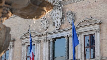 Le palais Farnèse, siège de l'Ambassade de France à Rome, le 7 février 2019. (TIZIANA FABI / AFP)