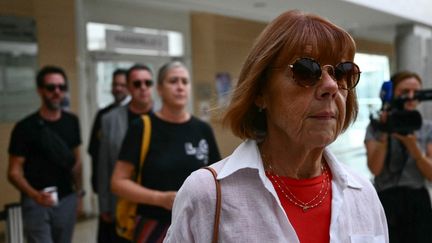 Gisèle Pelicot au tribunal d'Avignon (Vaucluse), le 5 septembre 2024. (CHRISTOPHE SIMON / AFP)