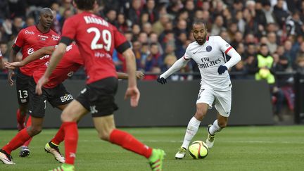 L'an dernier, Paris s'était imposé 2-0 à Guingamp avec un doublé de Lucas.  (LOIC VENANCE / AFP)