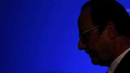 &nbsp; (François Hollande a profité d'une conférence de presse organisée à l'issue d'un sommet de l'Otan à Newport pour répondre pour la première fois aux questions de la presse depuis la sortie la veille du brûlot de Valérie Trierweile © Maxppp)