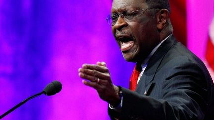 Herman Cain, Wasington, 4 novembre 2011. (CHIP SOMODEVILLA / GETTY IMAGES NORTH AMERICA / AFP)