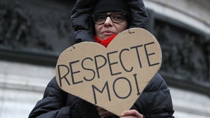 Manifestation pour l'égalité salariale à Paris le 7 novembre 2016. (THOMAS SAMSON / AFP)