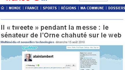 "Il tweete pendant la messe" : l'article de Ouest-France qui a mécontenté Alain Lambert