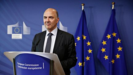 Le commissaire européen aux affaires économiques, Pierre Moscovici, à Bruxelles, le 12 juillet 2017. (ALEXANDROS MICHAILIDIS / SOOC / AFP)