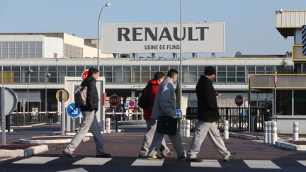 L'usine Renault de Flins (Yvelines), le 15 janvier 2013. (THOMAS SAMSON / AFP)