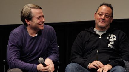 Jean Reno aux côtés de l'acteur Matthew Broderick avec lequel il a partagé l'affiche dans plusieurs films américains. (ILYA S. SAVENOK / FILMMAGIC)