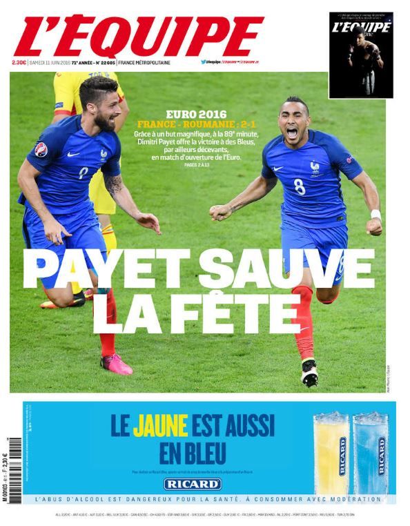 &nbsp; (L'EQUIPE)