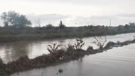 La région de Béziers (Hérault) est particulièrement touchée aux intempéries. Pour échapper à la montée des eaux, les habitants ont dû être, pour beaucoup, hélitreuillés. (FRANCE 2)