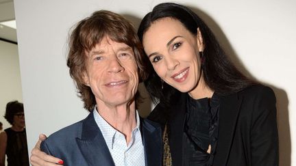 Mick Jagger et sa compagne L'Wren Scott -le 15 septembre 2013 à la Fashion Week de Londres
 (Richard Young / Rex / Sipa)