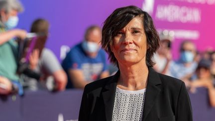 La réalisatrice française Catherine Corsini au Festival du cinéma américain à Deauville (Calvados), le 5 septembre 2021. (SANDRINE MARTY / HANS LUCAS / AFP)