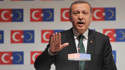 Le Premier ministre, Recep Teyyip Erdogan, le 7 juin 2013, &agrave; Istanbul (Turquie). ( AFP )