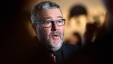 Philippe Starck, le 17 avril 2018, à Milan. (MIGUEL MEDINA / AFP)