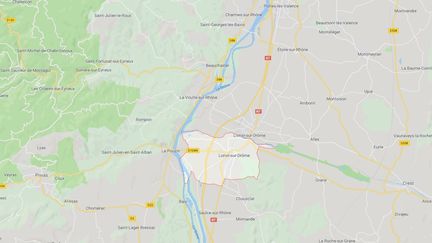 L'accident s'est produit à hauteur de la commune de Loriol, dans la Drôme (Capture d'écran Google Maps)