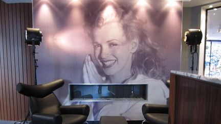 Un portrait grand format de Marylin Monroe vous accueille dès le hall de réception de l&#039;hôtel...
 (Corinne Jeammet)