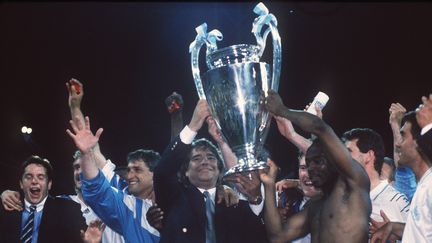 A Munich, le 26 mai 1993, l'Olympique de Marseille remporte la première Coupe d'Europe d'un club français. (SVEN SIMON / AFP)