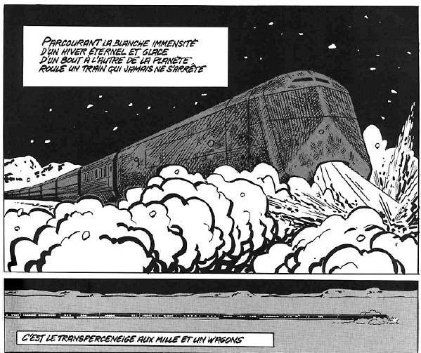 "Le Transperceneige", BD de Jacques Lob et Jean-Marc Rochette
 (Casterman)