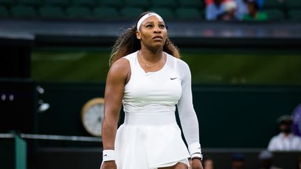 Serena Williams lors du tournoi de Wimbledon, en juin 2021. (ROB PRANGE / SPAIN DPPI)