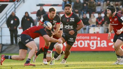 Les Toulonnais se sont heurtés à une solide défense du Munster en Champions Cup, le 13 janvier 2024. (MAXPPP)