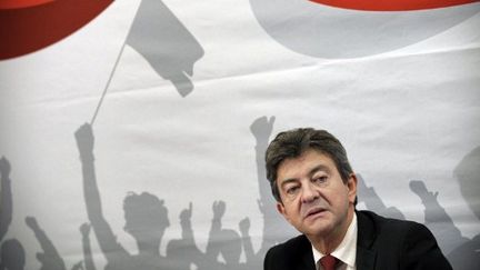 Jean-Luc Mélenchon, à Besançon, le 24 janvier 2012. (AFP - Jeff Pachoud)