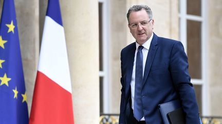 Richard Ferrand, ministre de la Cohésion des territoires, le 24 mai 2017, sur le perron de l'Elysée à Paris. (STEPHANE DE SAKUTIN / AFP)